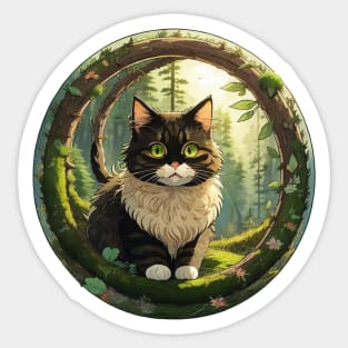 Norwegian Forest Kitten Sticker